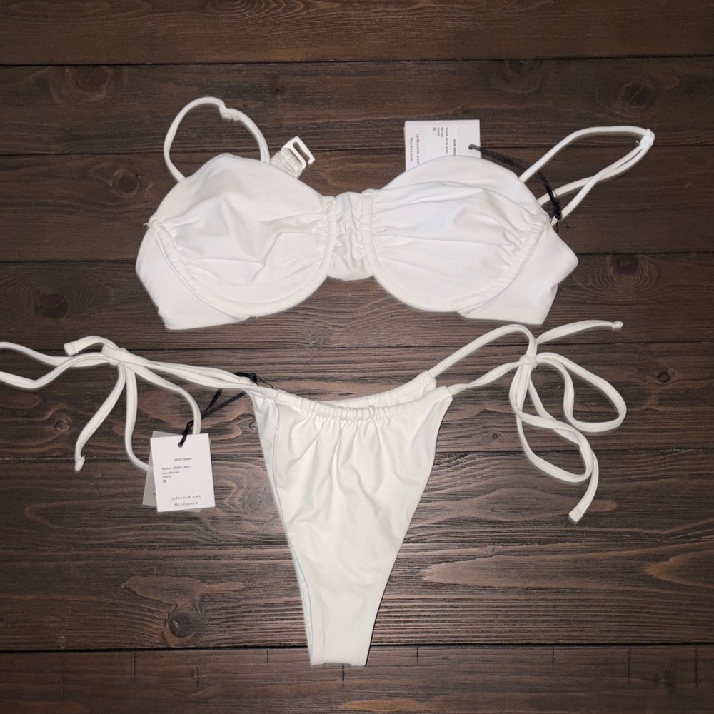 Jade White Bikini Set